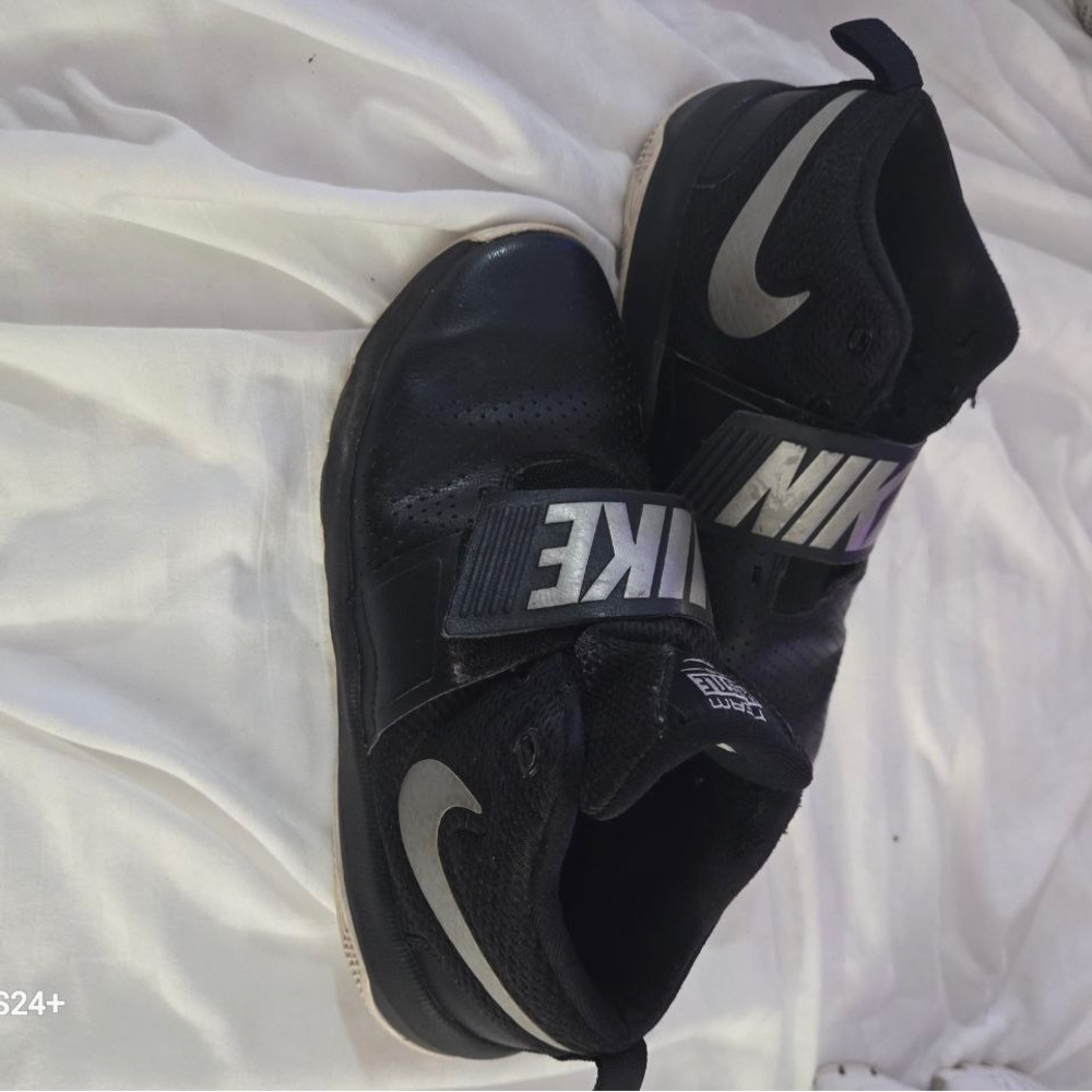 Nike Black Athletic Shoe with Swoosh Logo